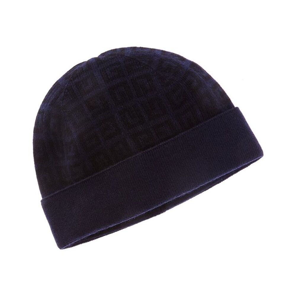 Givenchy Knit Double-Face Wool& Cashmere-Blend Beanie, Blue
